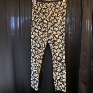 Floral leggings XL barely worn